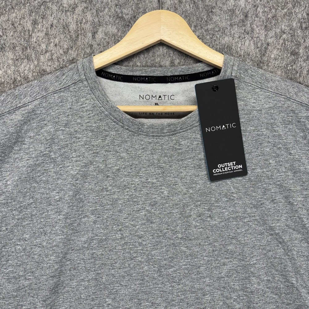 Nomatic Outset T-Shirt Men's XL Gray Short Sleeve 4-Way Stretch